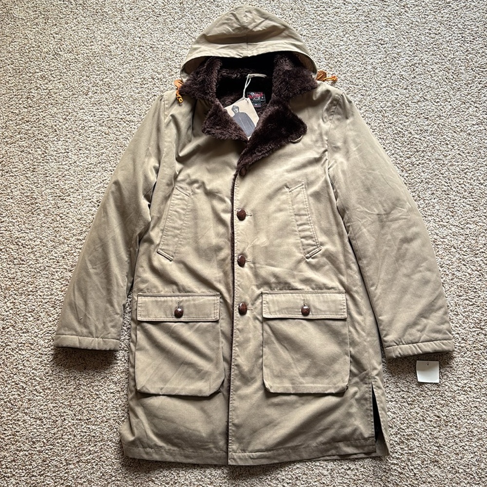Woolrich Tan Hooded Jacket daike Suzuki